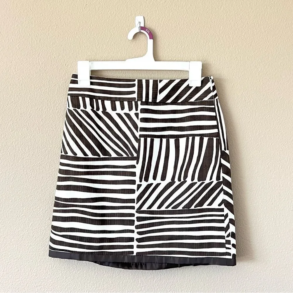 NWT Ann Taylor Petite Striped Mini Pencil Skirt